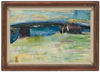 WILLIAM ZORACH Maine Landscape.
